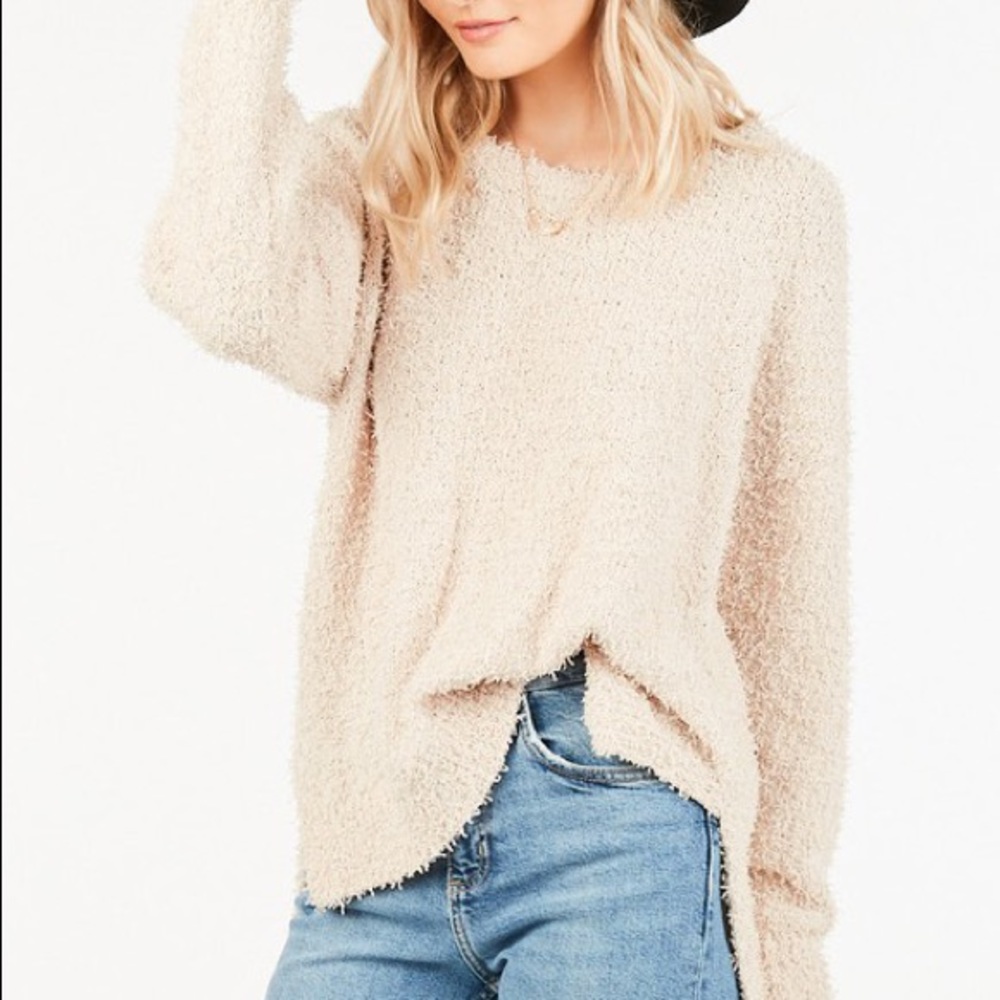 NWT fuzzy knit sweater - Picture 1 of 5